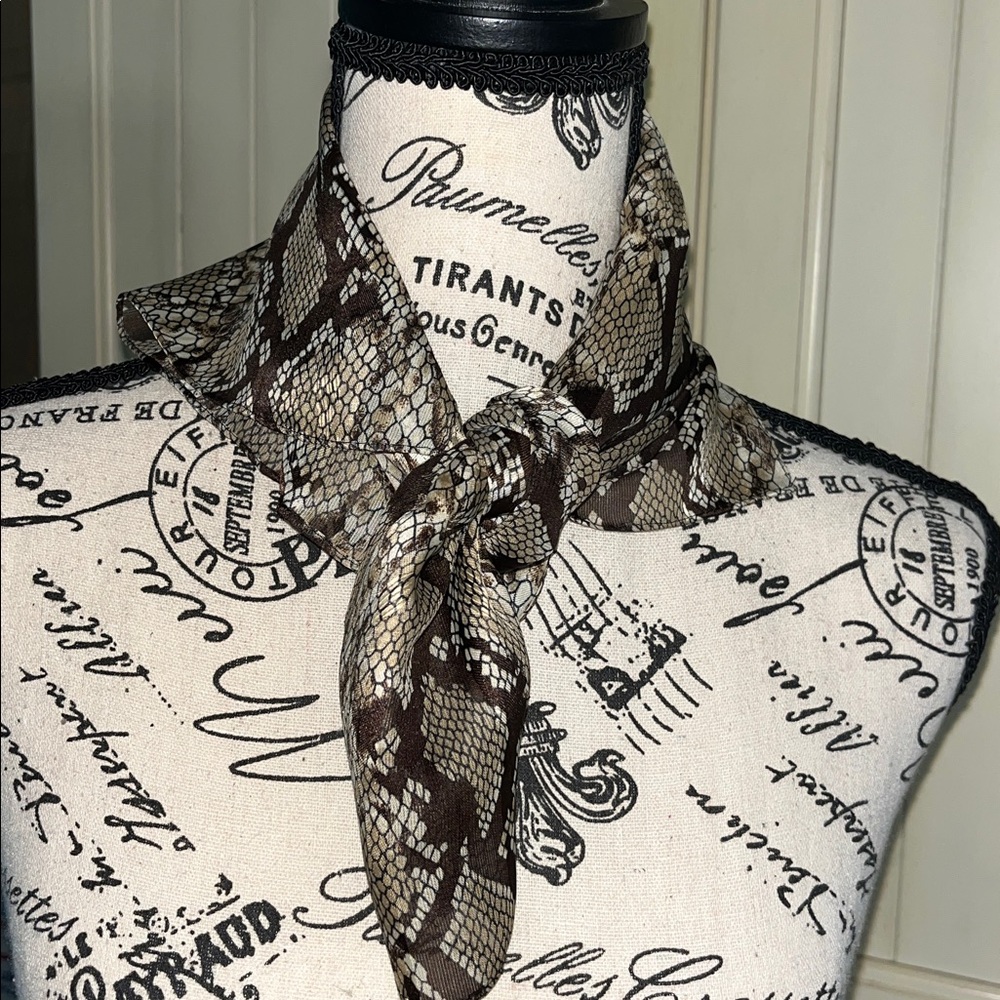 FREE w/ $10+ PURCHASE: Snake Print Neckerchief